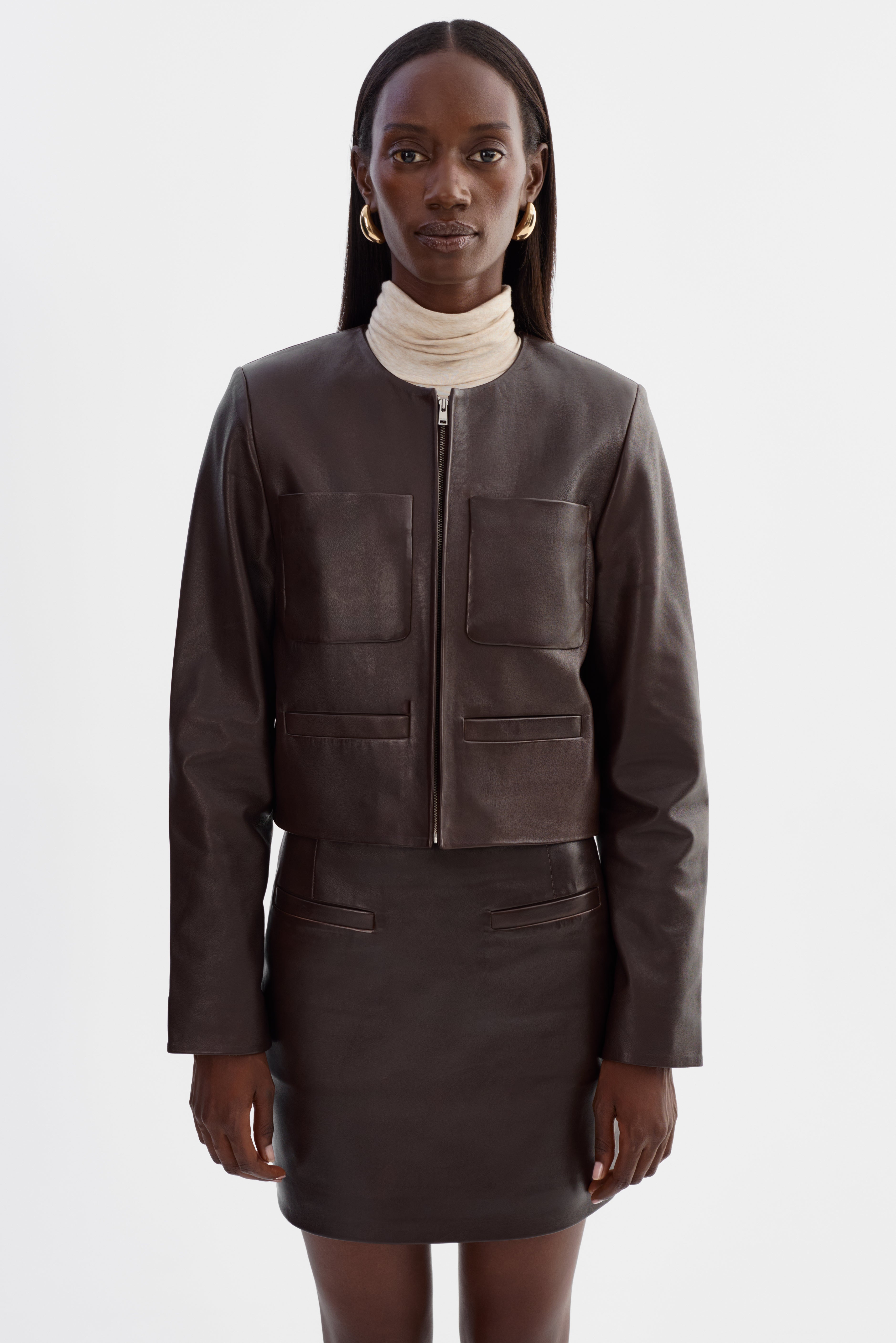 LINETTE | Veste en cuir