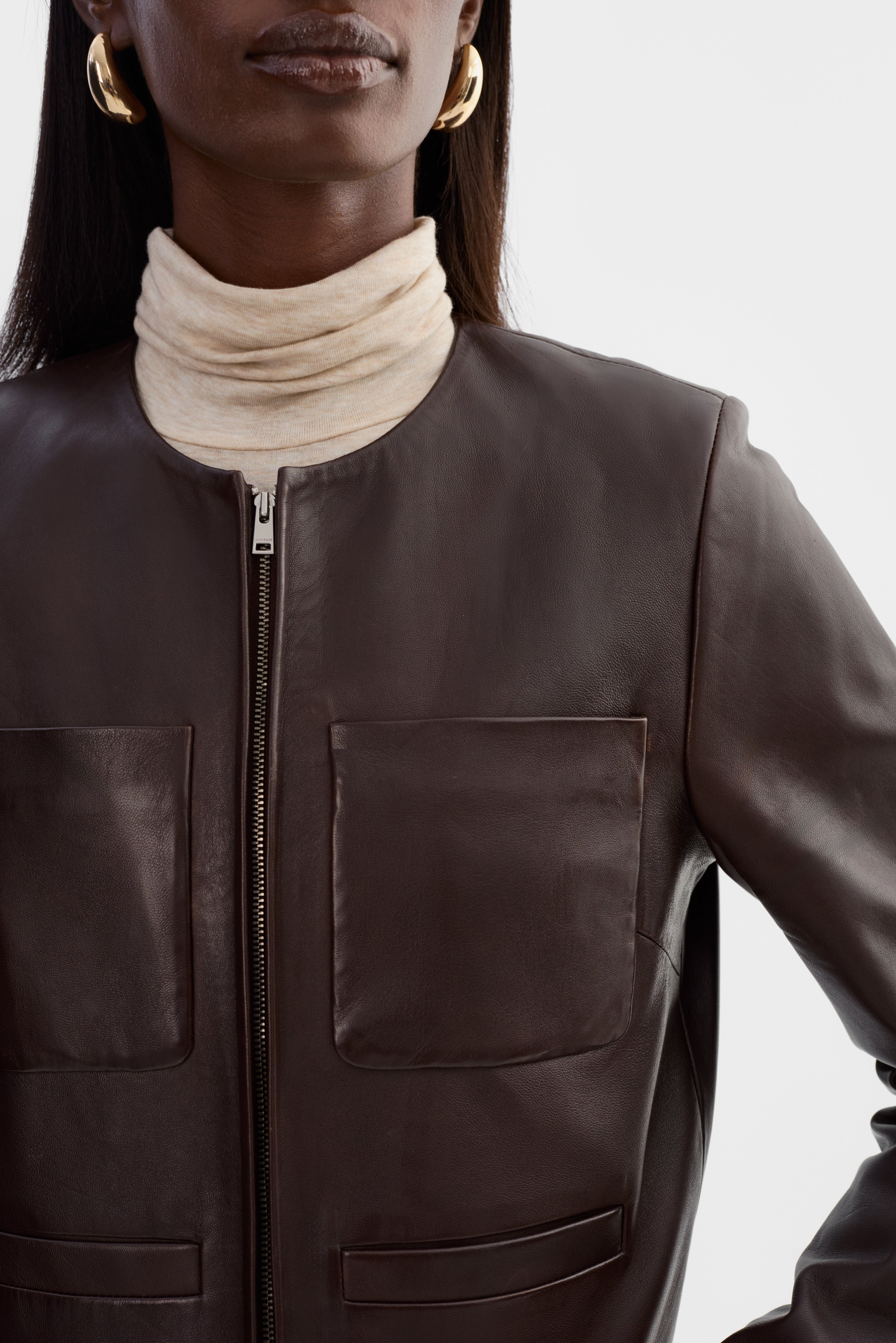 LINETTE | Veste en cuir