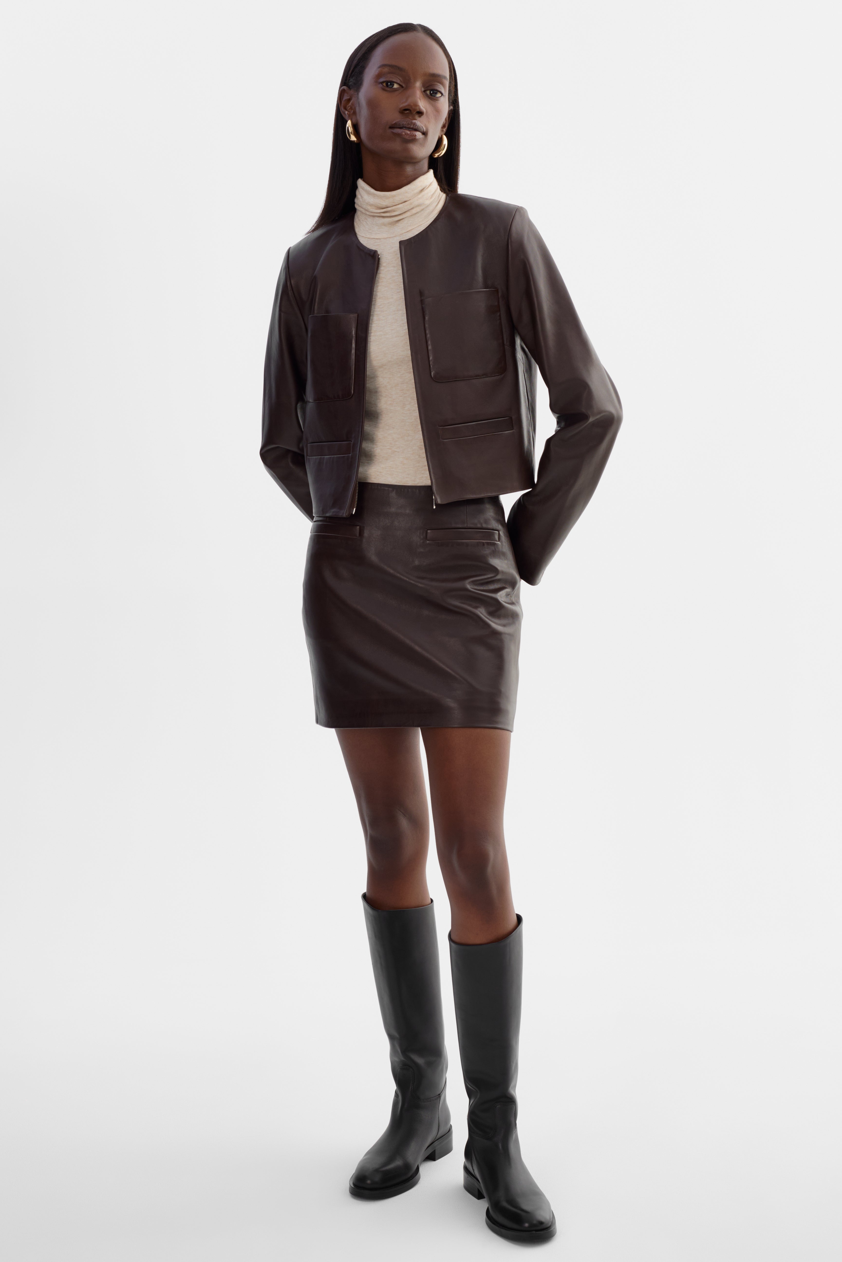 LINETTE | Veste en cuir