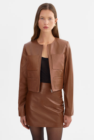 LINETTE | Veste en cuir