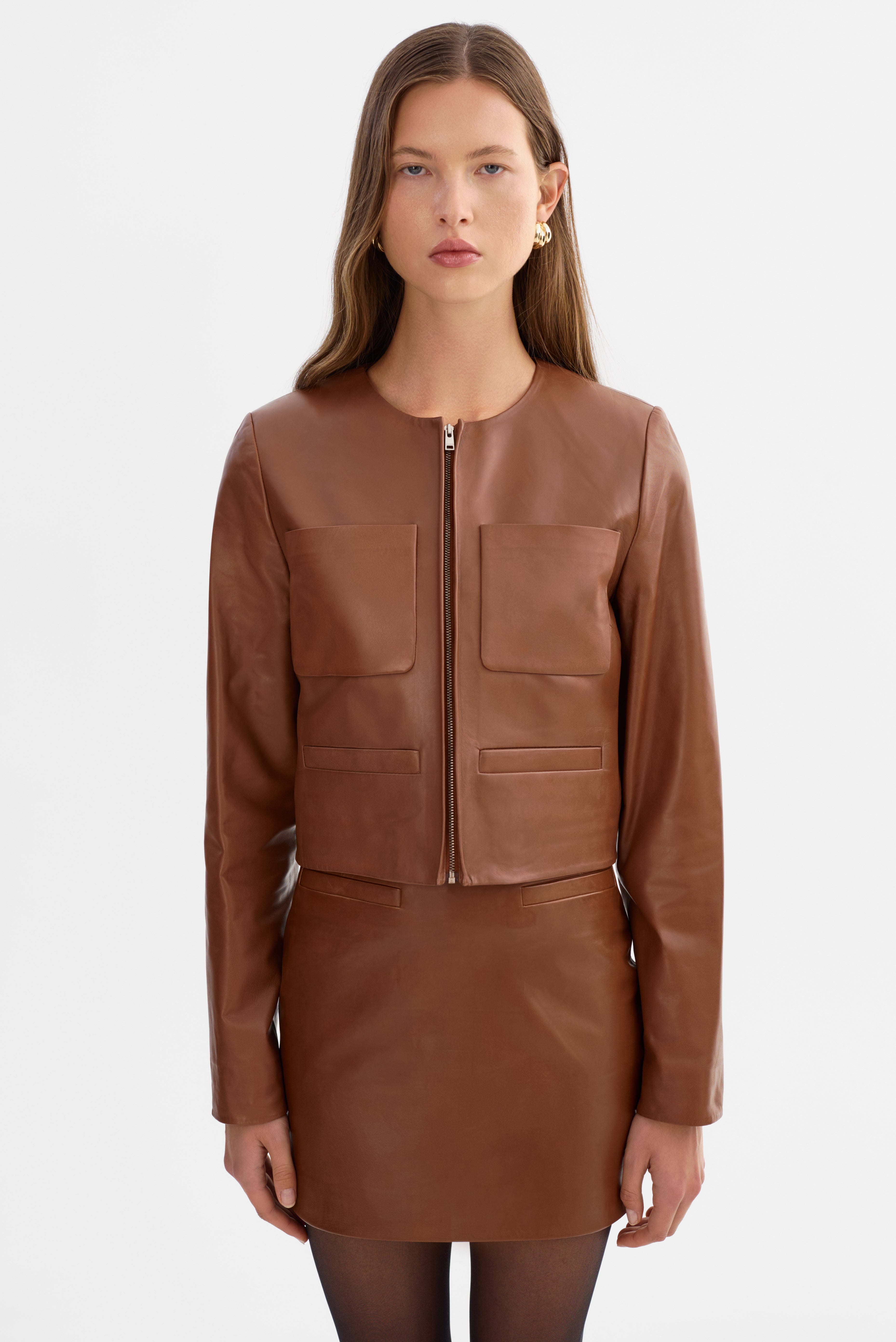 LINETTE | Veste en cuir