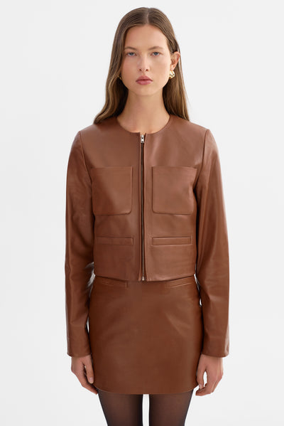 LINETTE | Veste en cuir