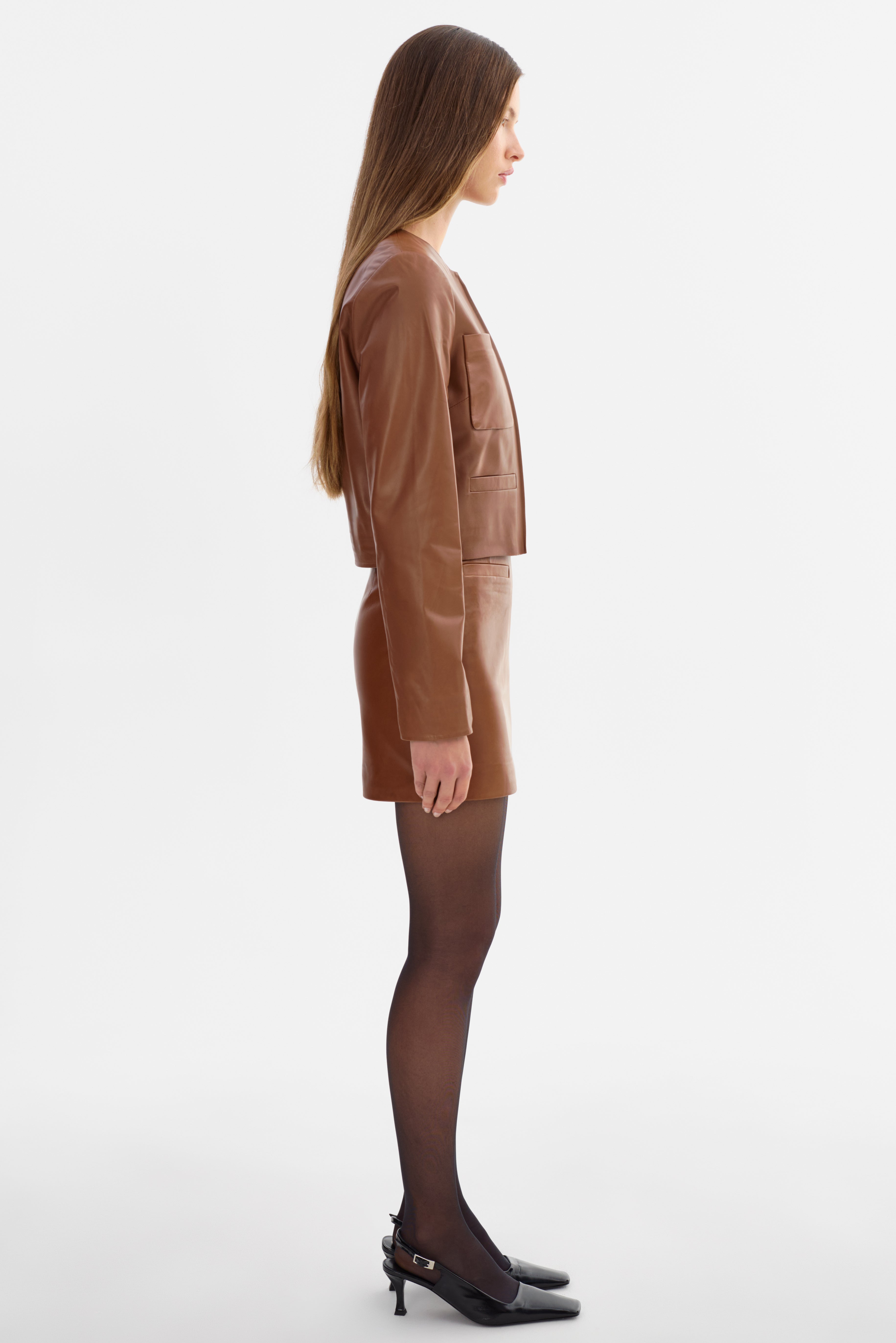 LINETTE | Veste en cuir