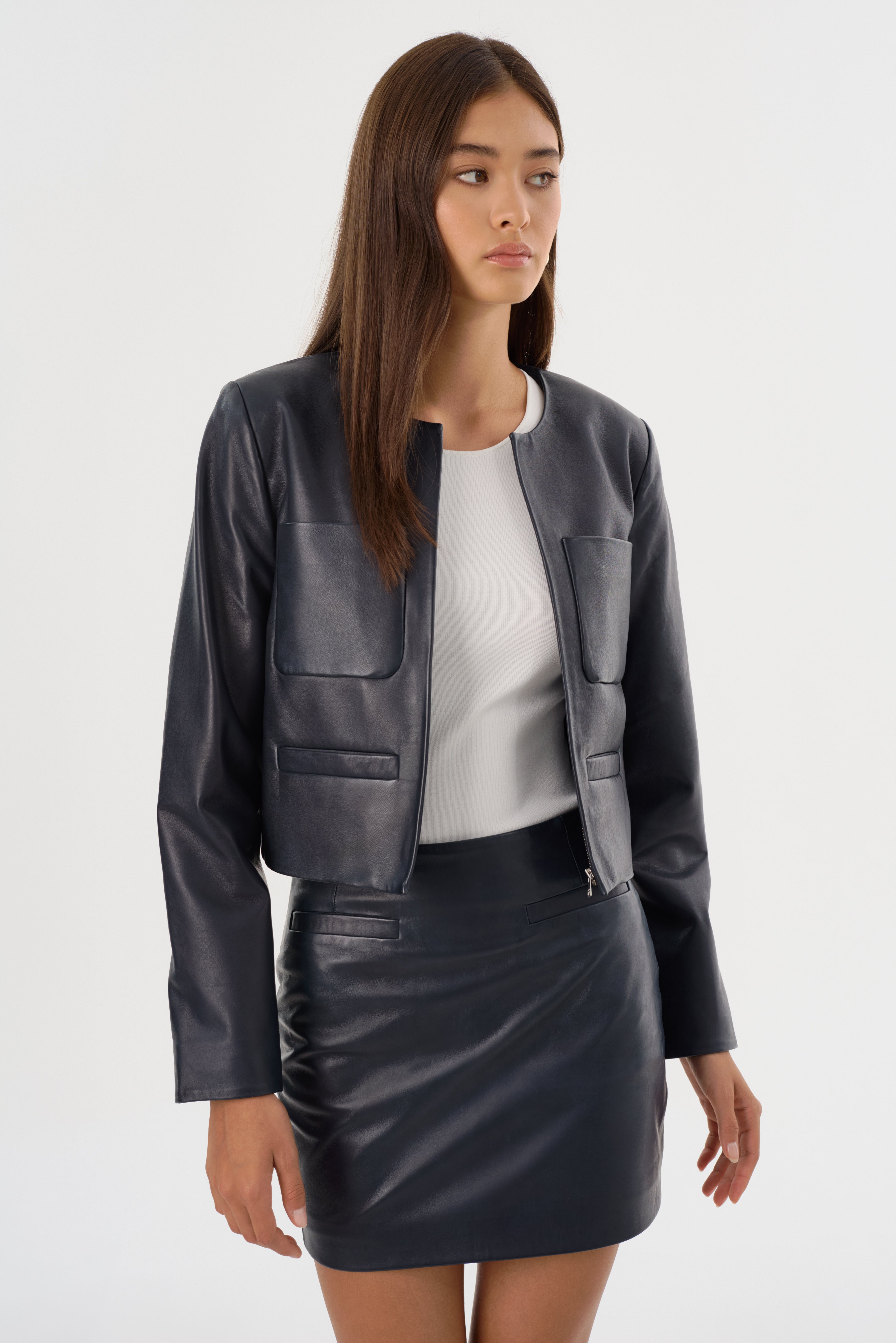 LINETTE | Veste en cuir