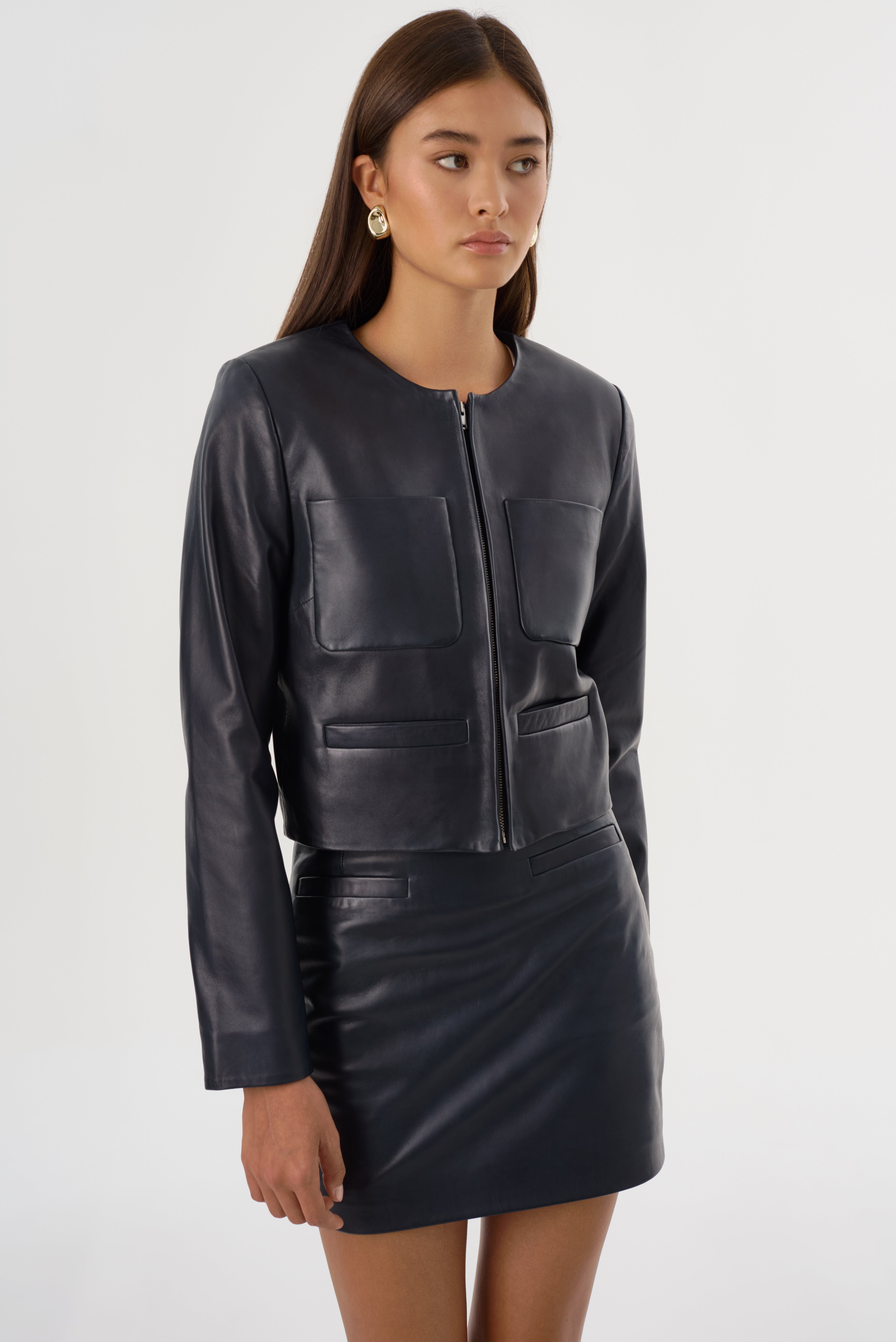 LINETTE | Veste en cuir