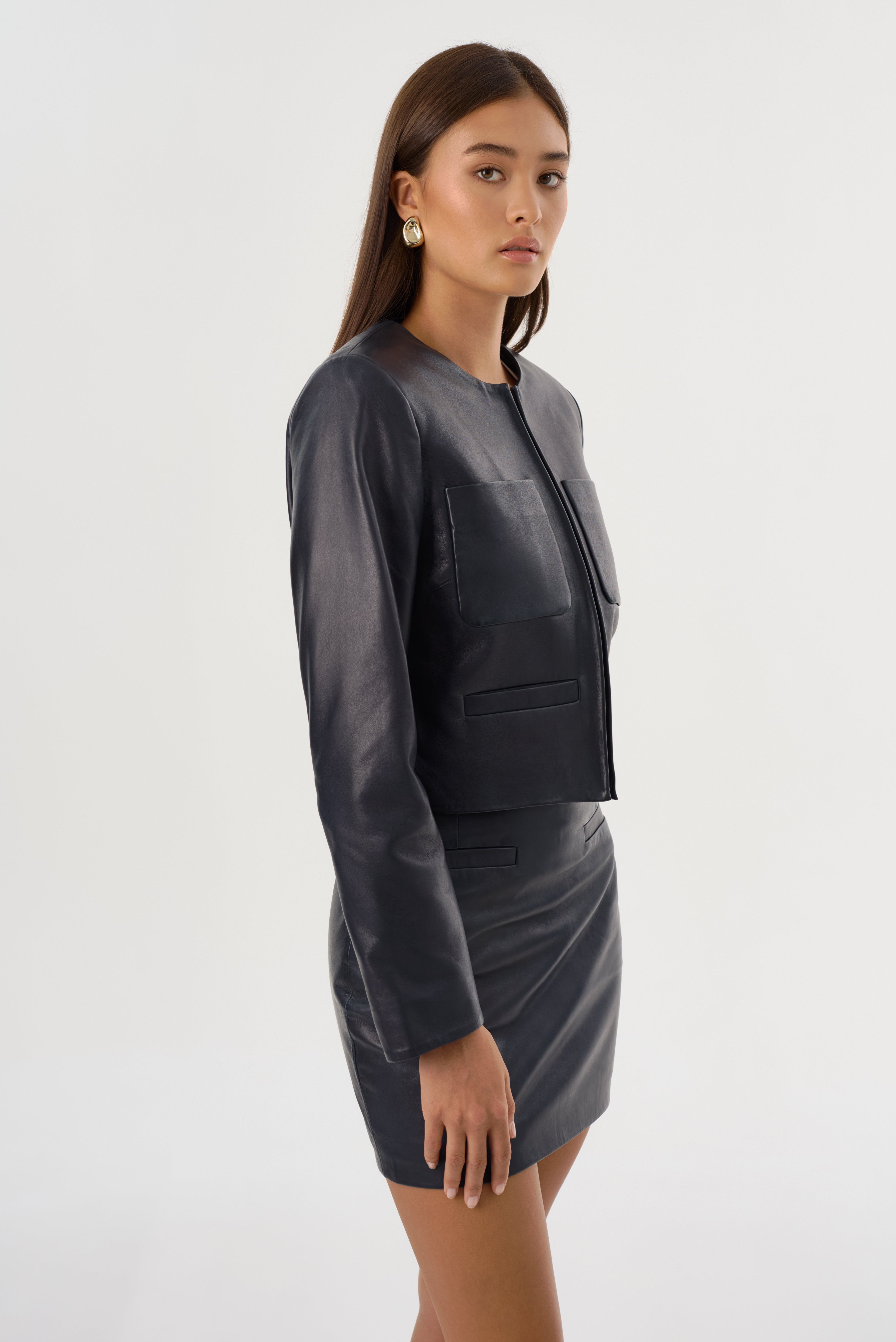 LINETTE | Veste en cuir