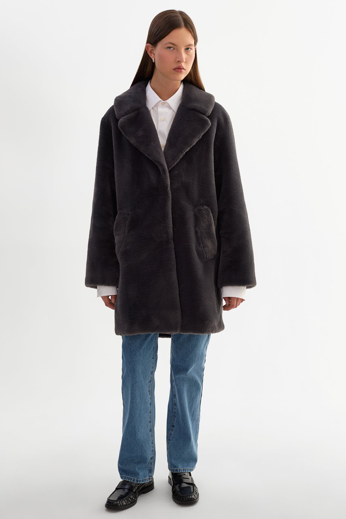 LINNEA | Manteau en Fausse Fourrure