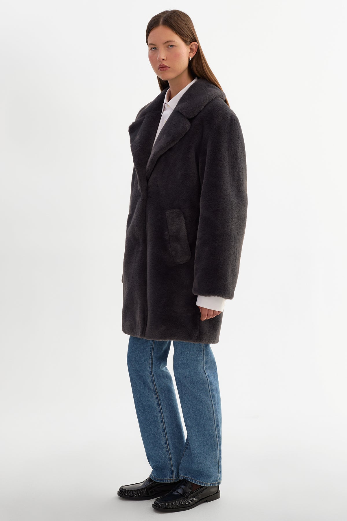 LINNEA | Manteau en Fausse Fourrure