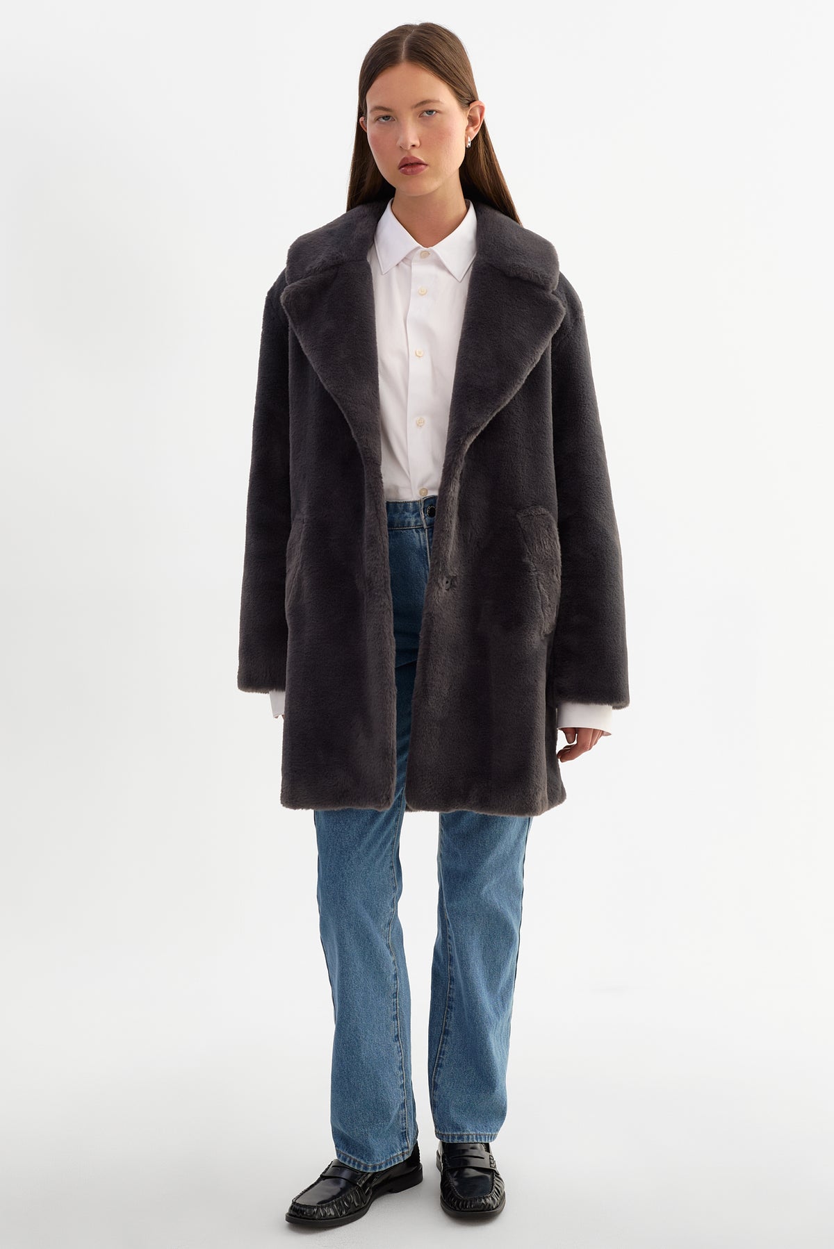 LINNEA | Manteau en Fausse Fourrure