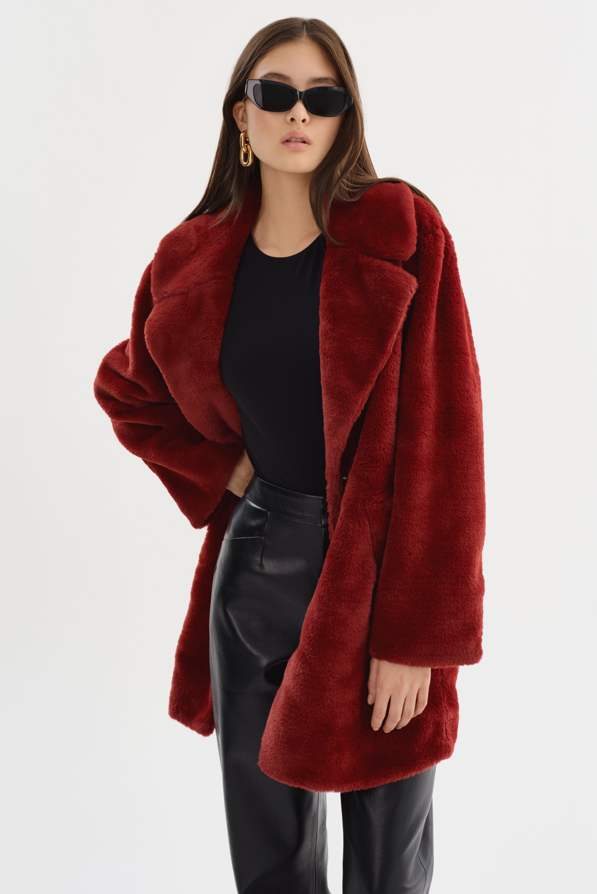 LINNEA | Manteau en Fausse Fourrure