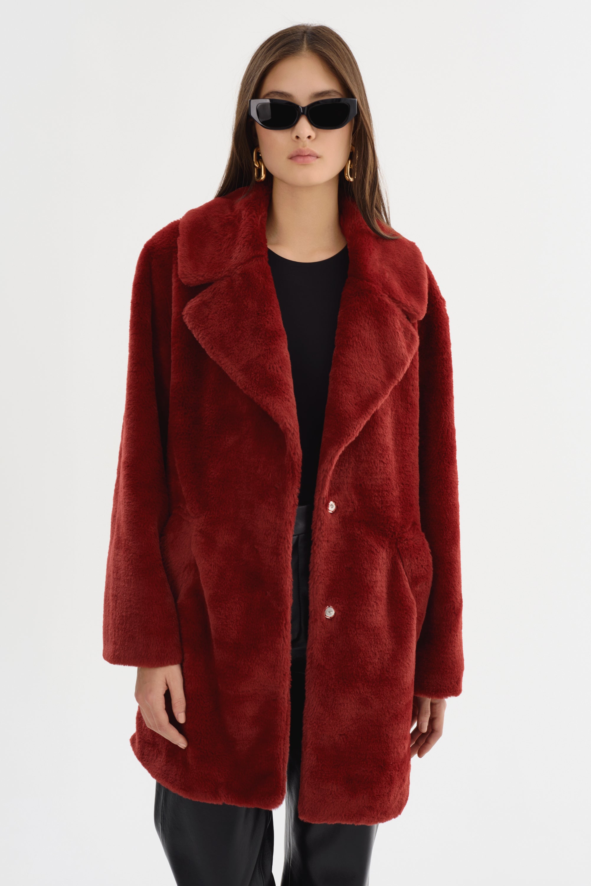 LINNEA | Manteau en Fausse Fourrure