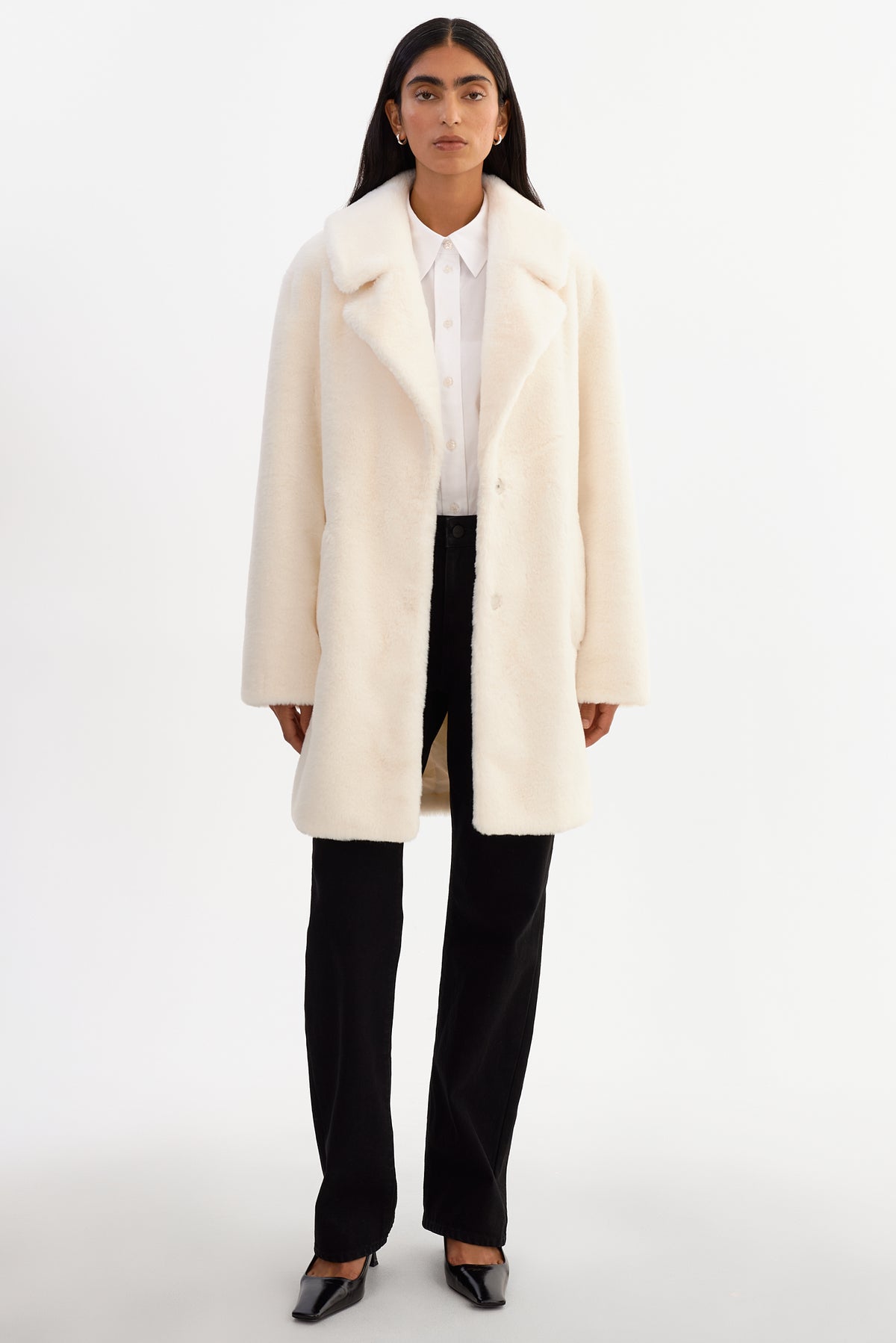 LINNEA | Manteau en Fausse Fourrure