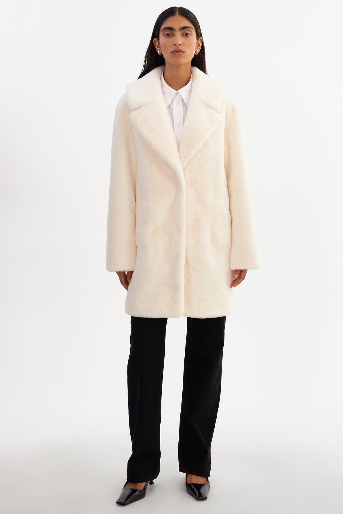 LINNEA | Manteau en Fausse Fourrure