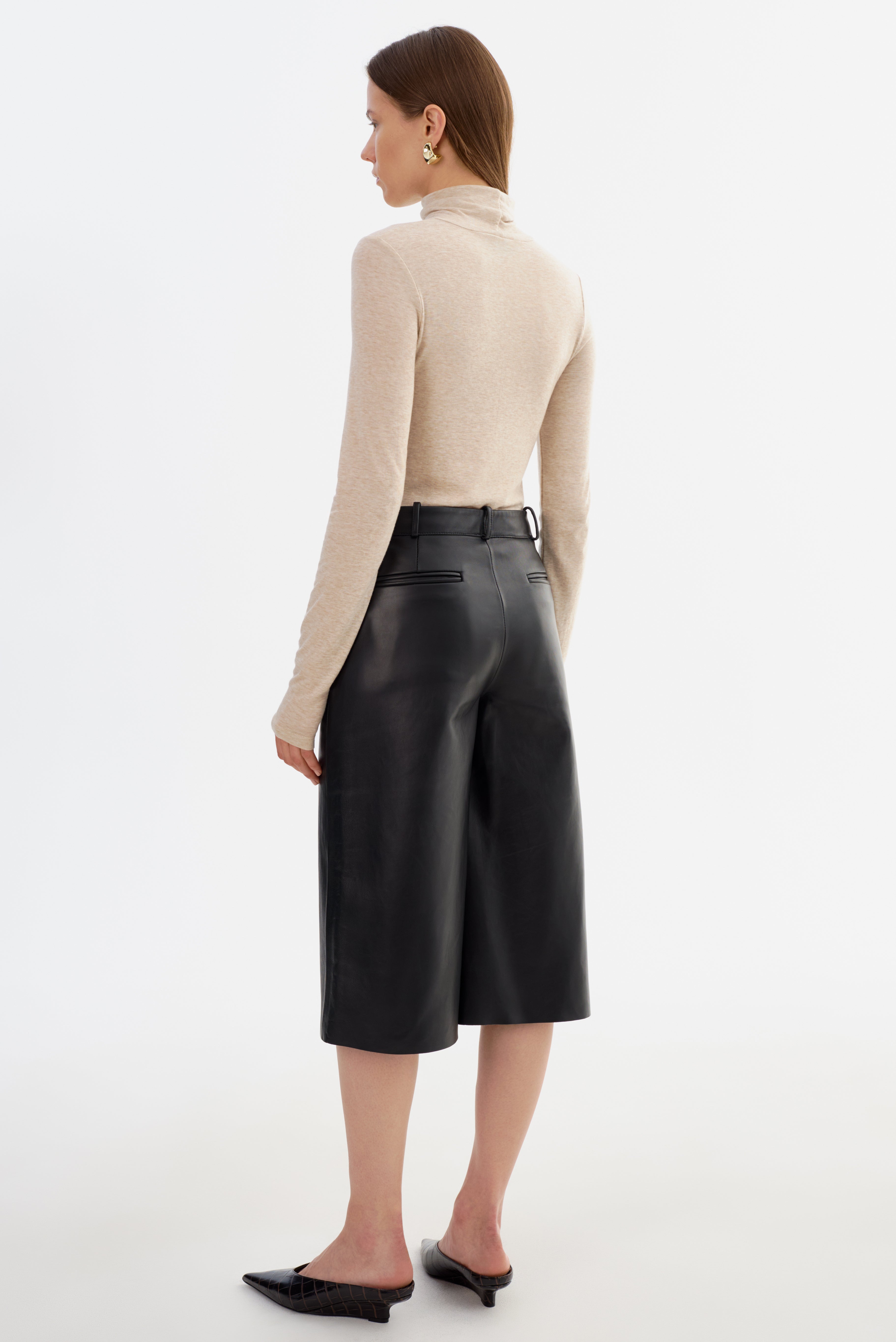 LISE | Leather Bermuda Shorts