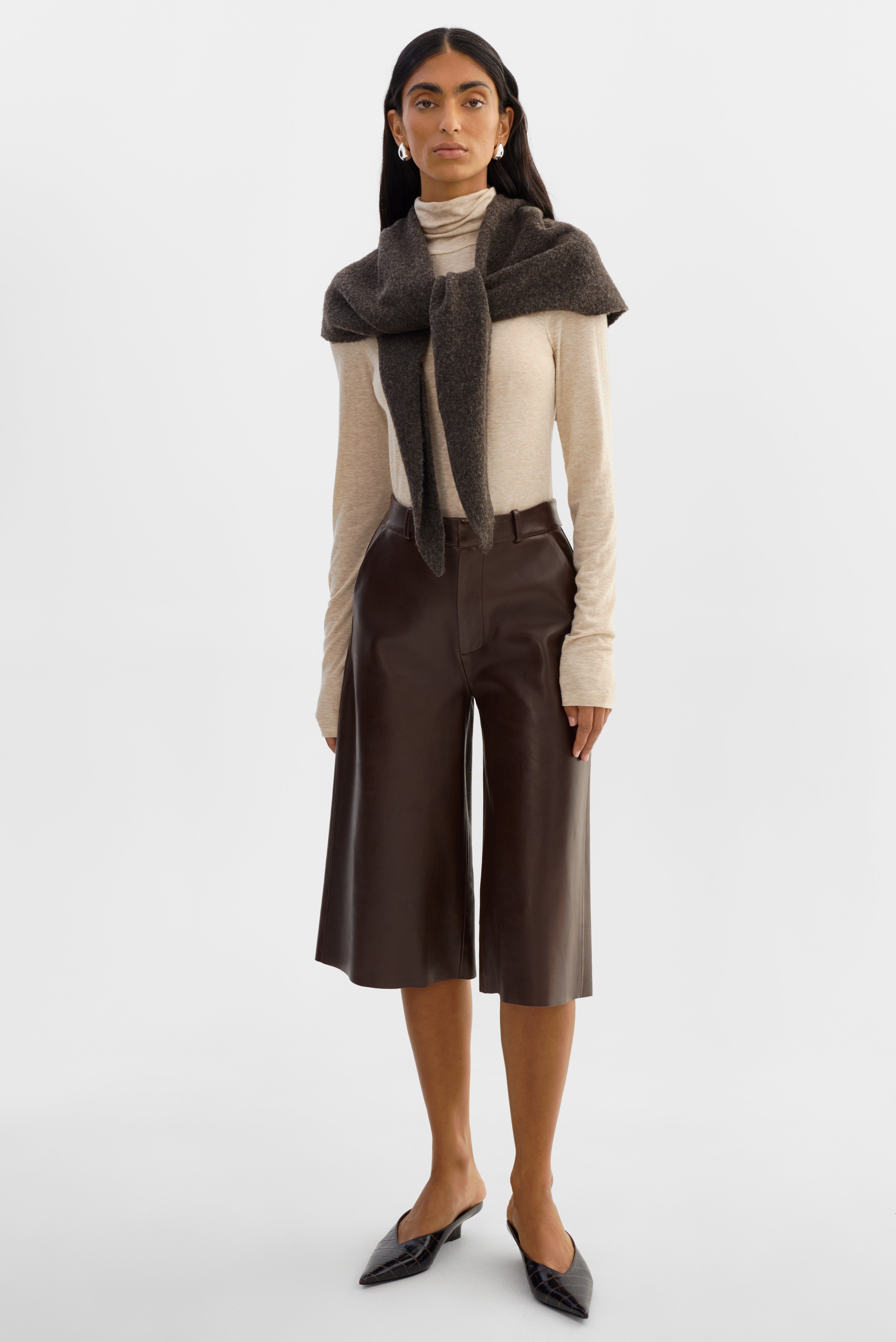 LISE | Leather Bermuda Shorts