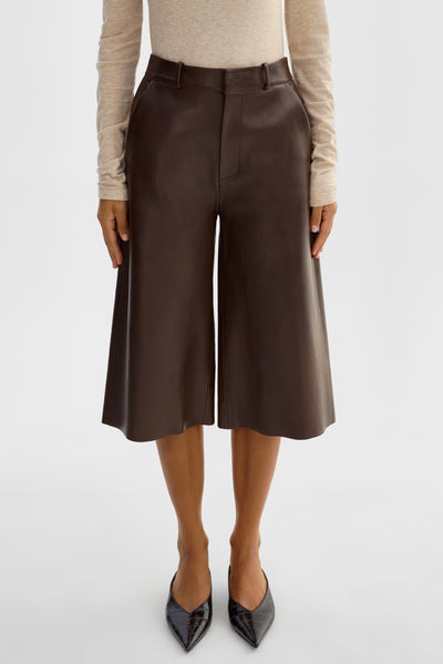 LISE | Leather Bermuda Shorts