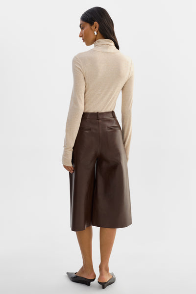 LISE | Leather Bermuda Shorts