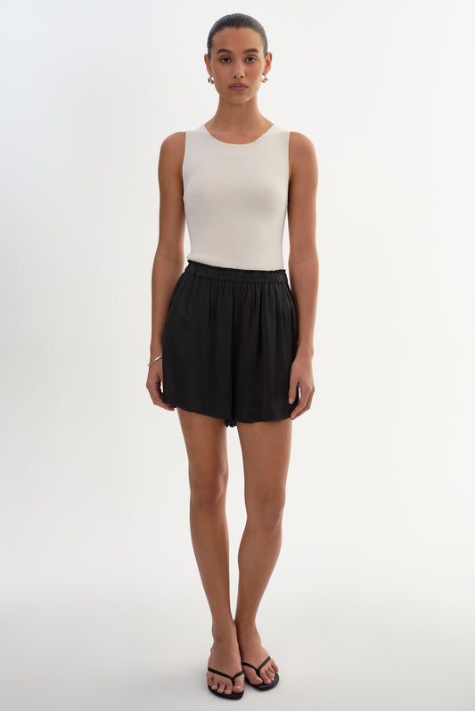 LIZZIE | Pull-On Satin Shorts