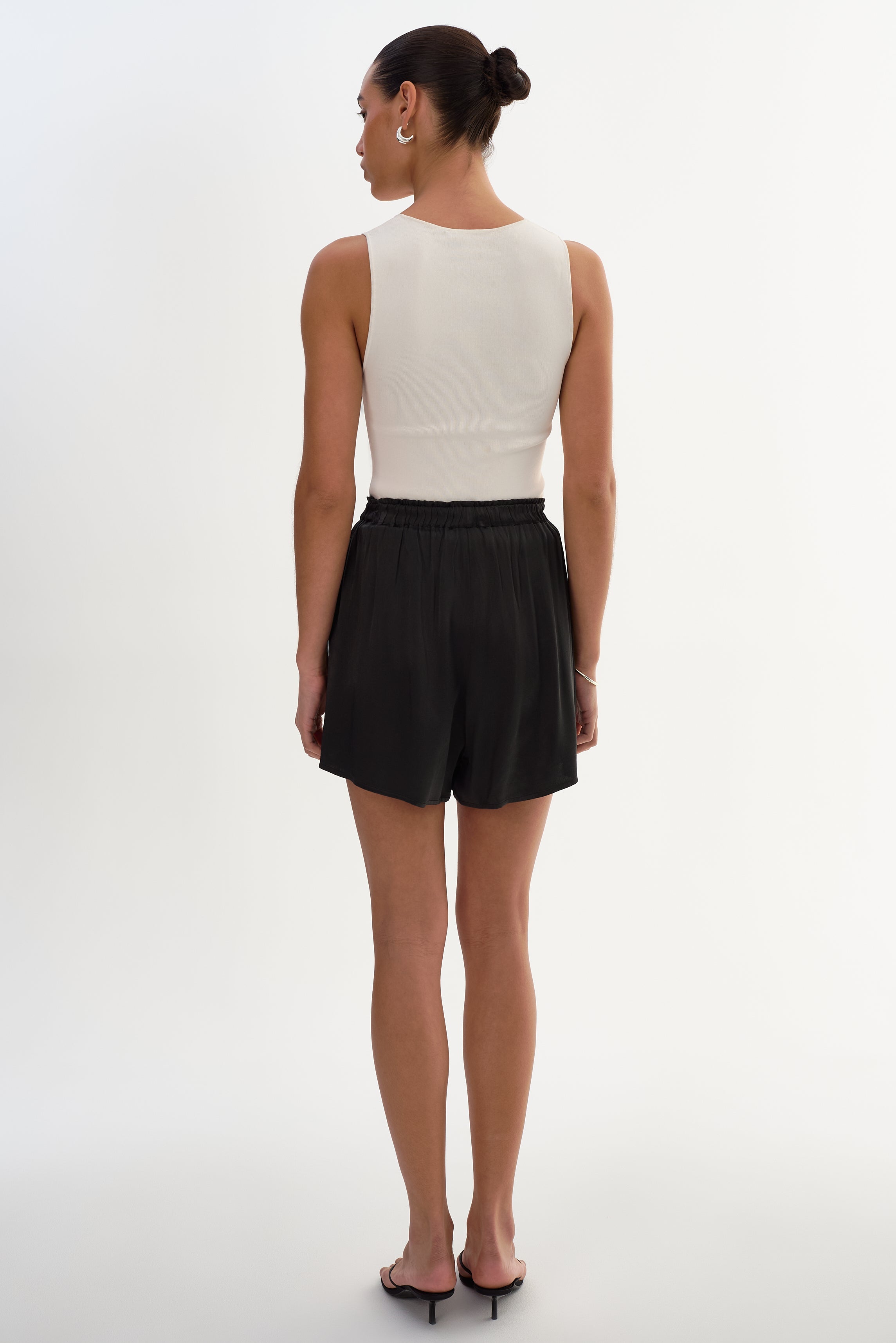 LIZZIE | Short en satin à enfiler