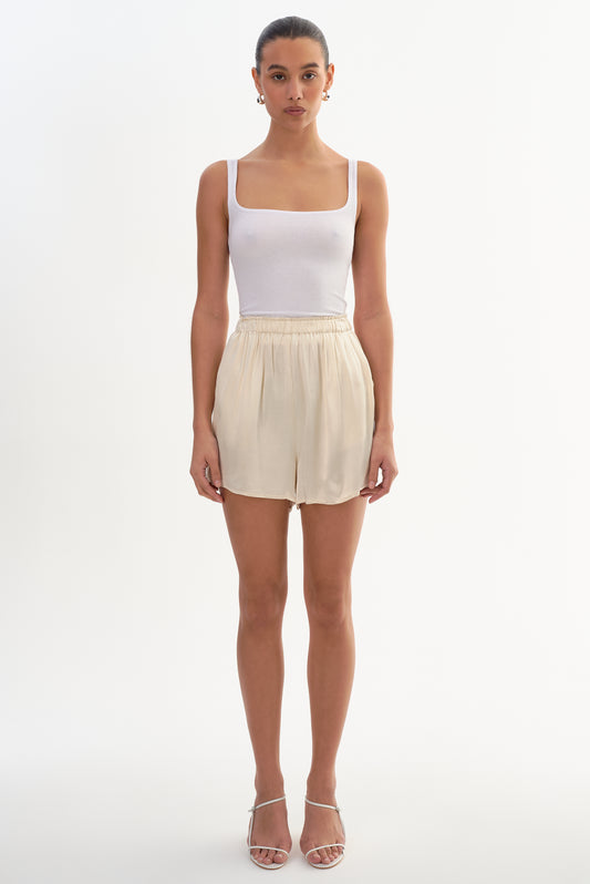 LIZZIE | Pull-On Satin Shorts