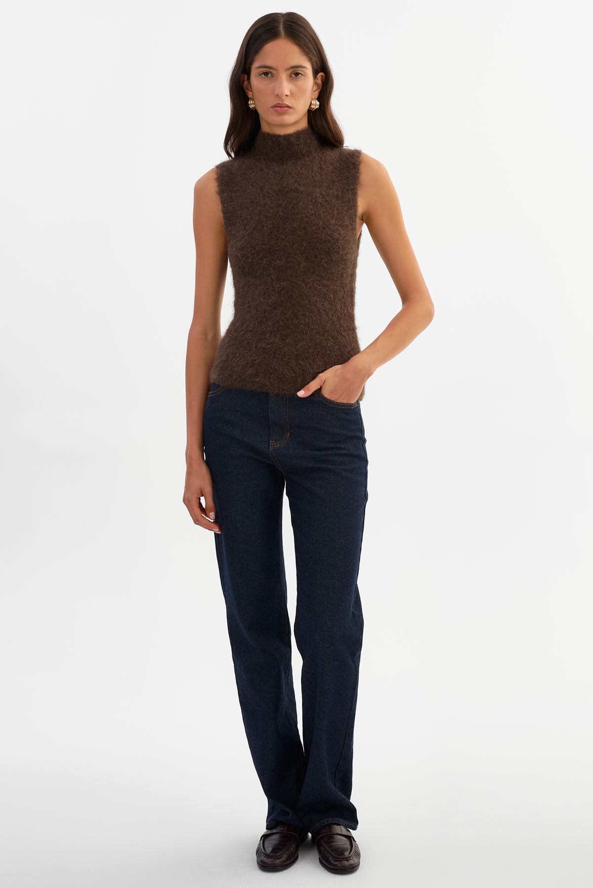 LOMITA | Sleeveless Wool Top