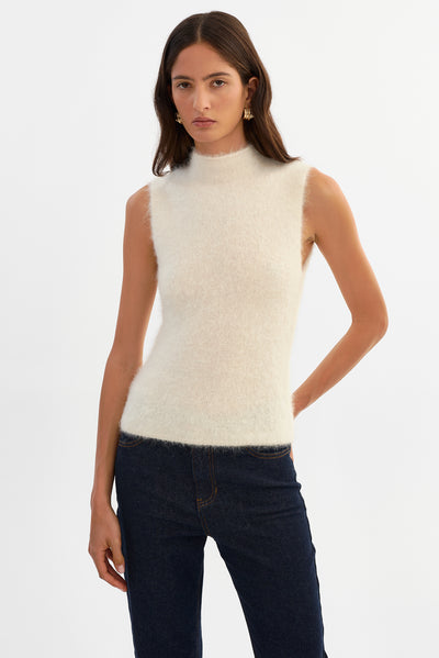 LOMITA | Sleeveless Wool Top