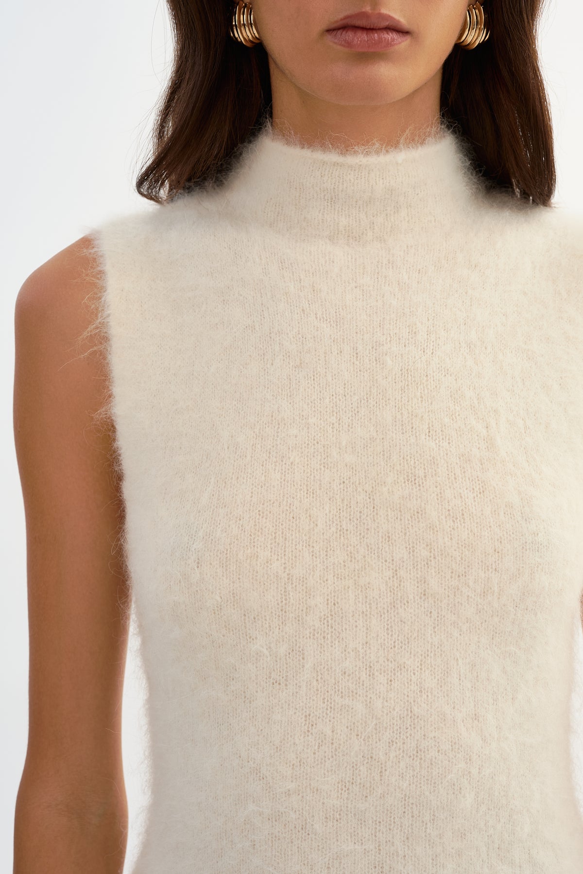LOMITA | Sleeveless Wool Top