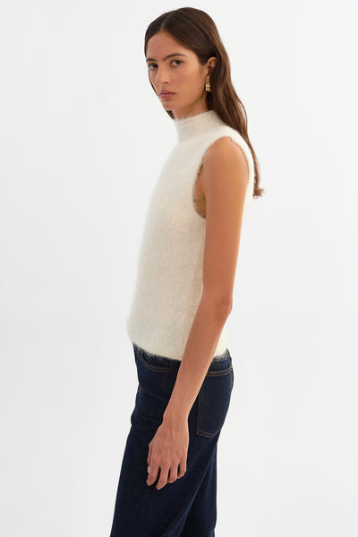 LOMITA | Sleeveless Wool Top