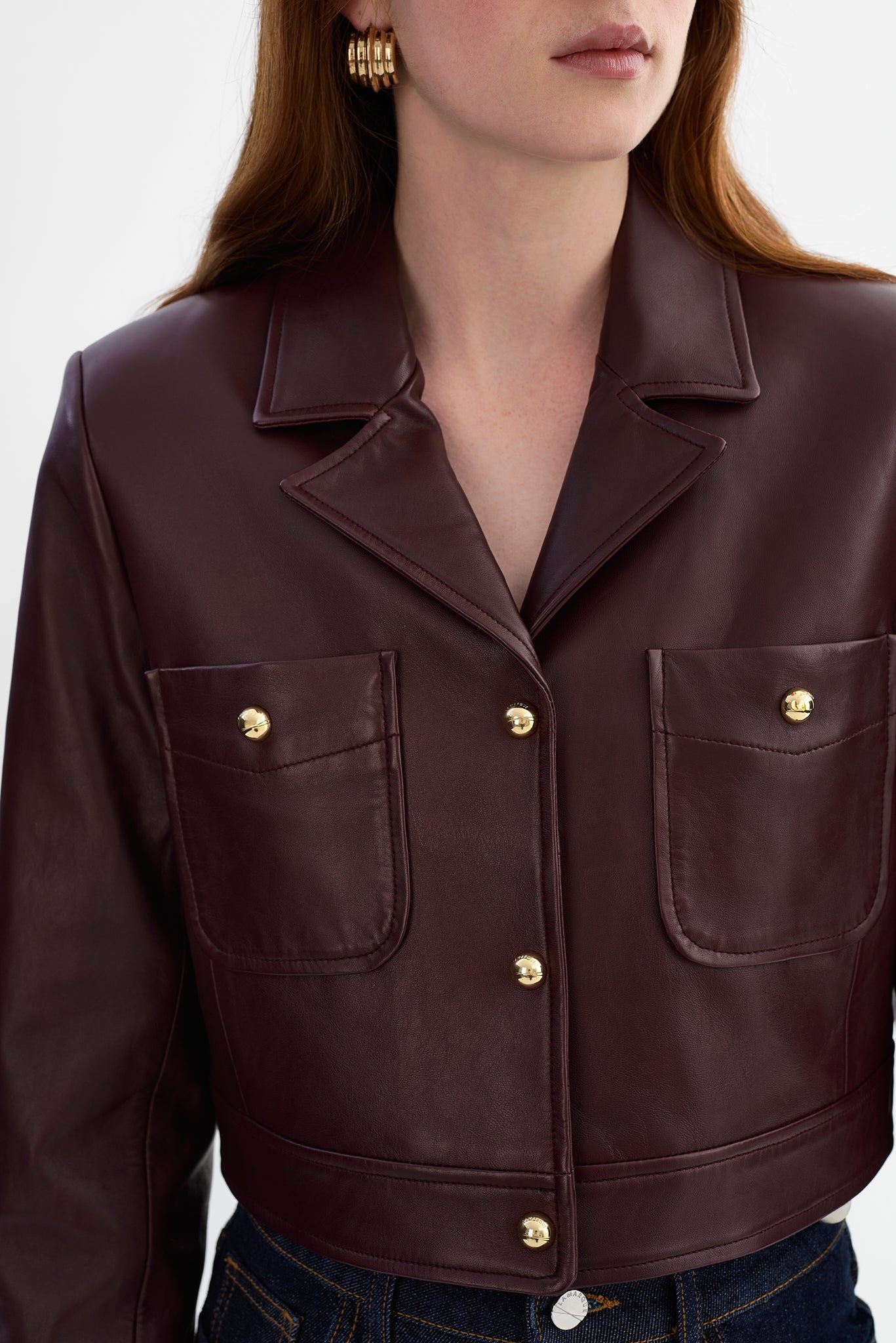LORENA | Cropped Leather Jacket