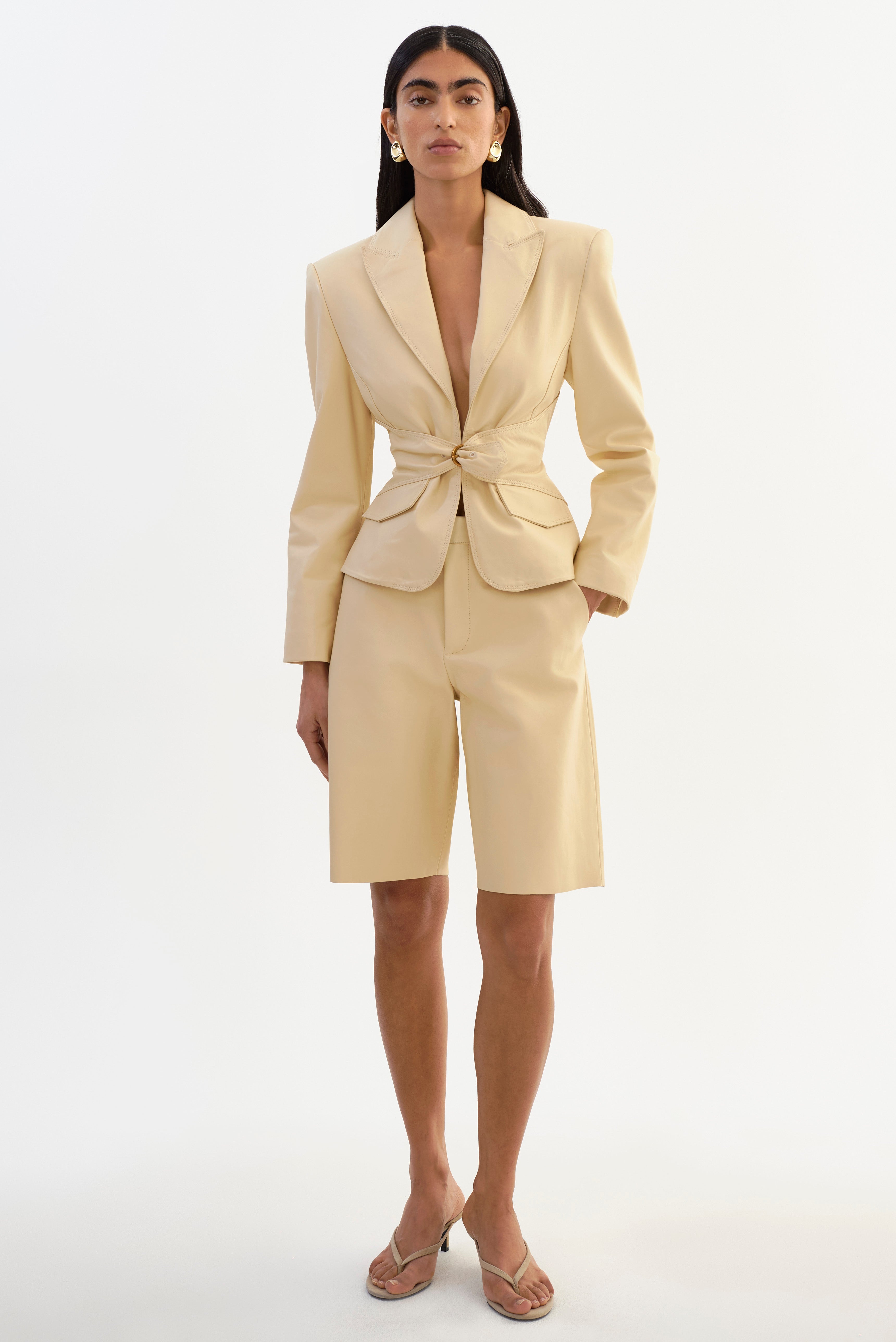 LOTTA | Leather Bermuda Shorts