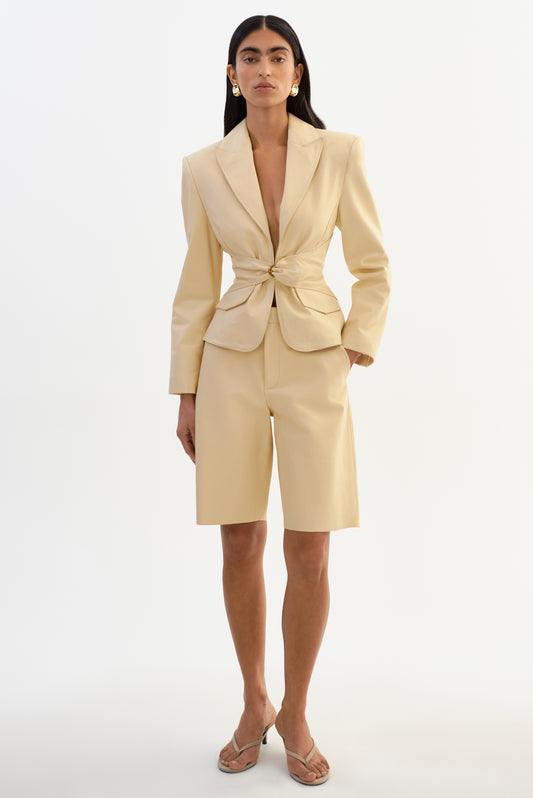 LOTTA | Leather Bermuda Shorts