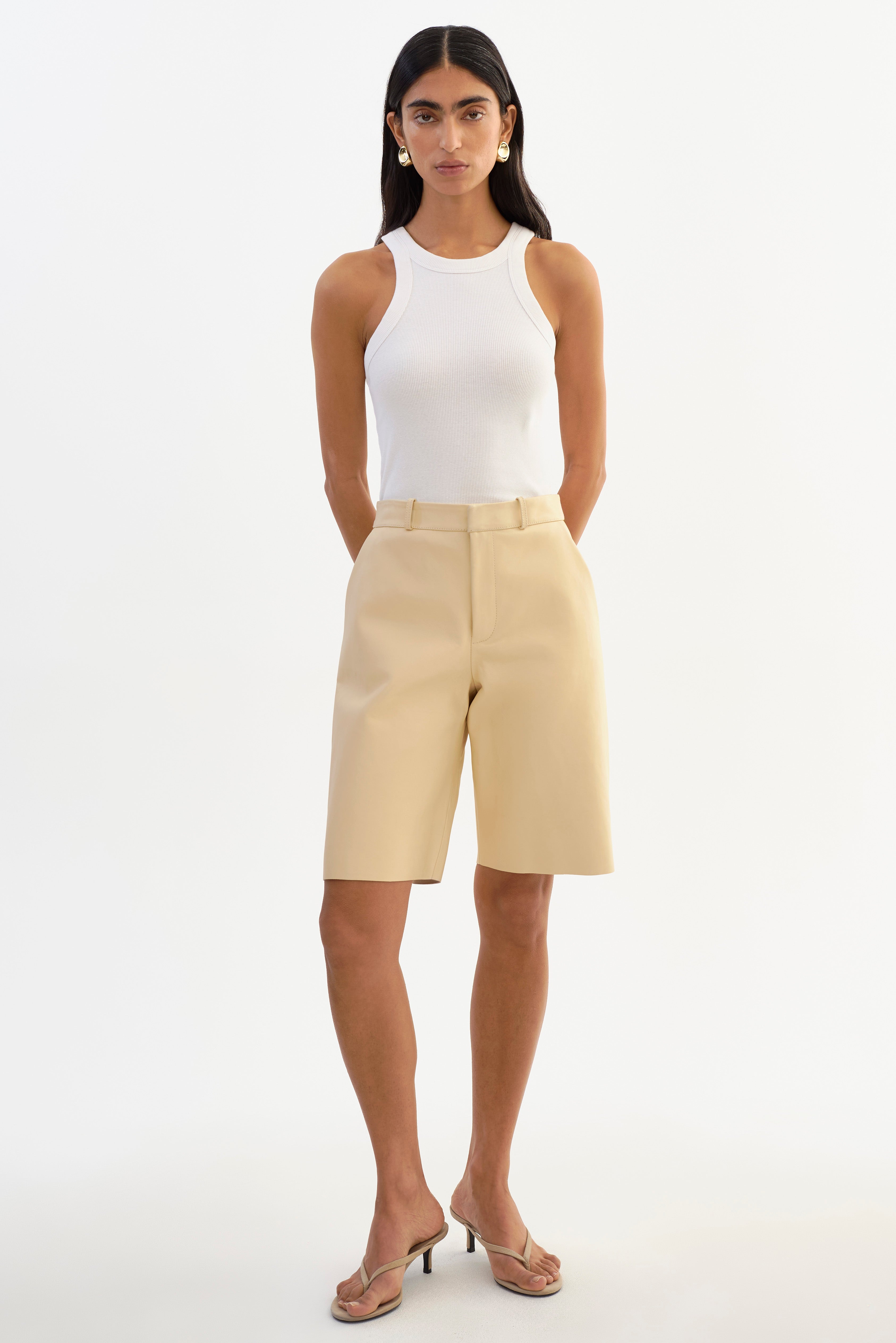 LOTTA | Leather Bermuda Shorts