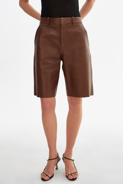 LOTTA | Leather Bermuda Shorts
