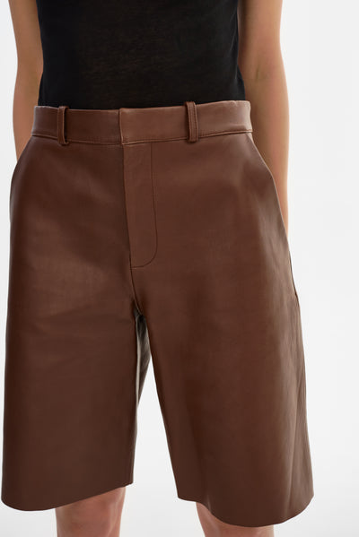 LOTTA | Leather Bermuda Shorts