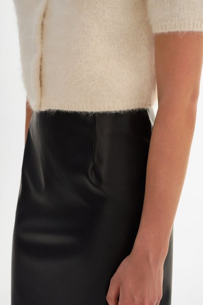 LUCIANA | Faux Leather Pencil Skirt