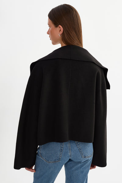 LUISA | Cropped Cascade Collar Jacket