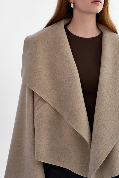LUISA | Cropped Cascade Collar Jacket