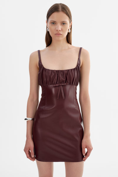 MALIKA | Faux Leather Dress