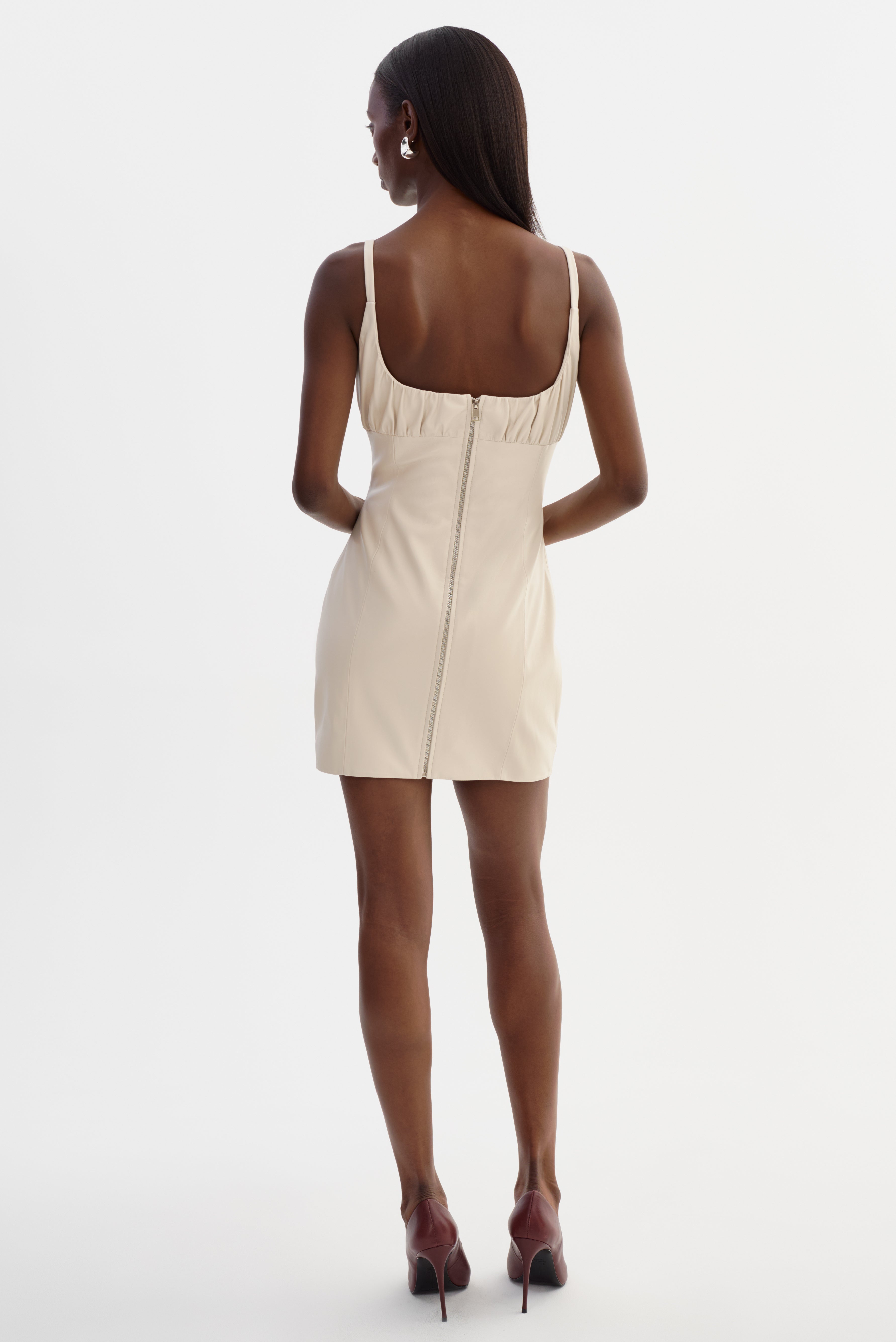 MALIKA | Faux Leather Dress