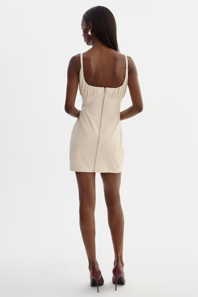 MALIKA | Faux Leather Dress