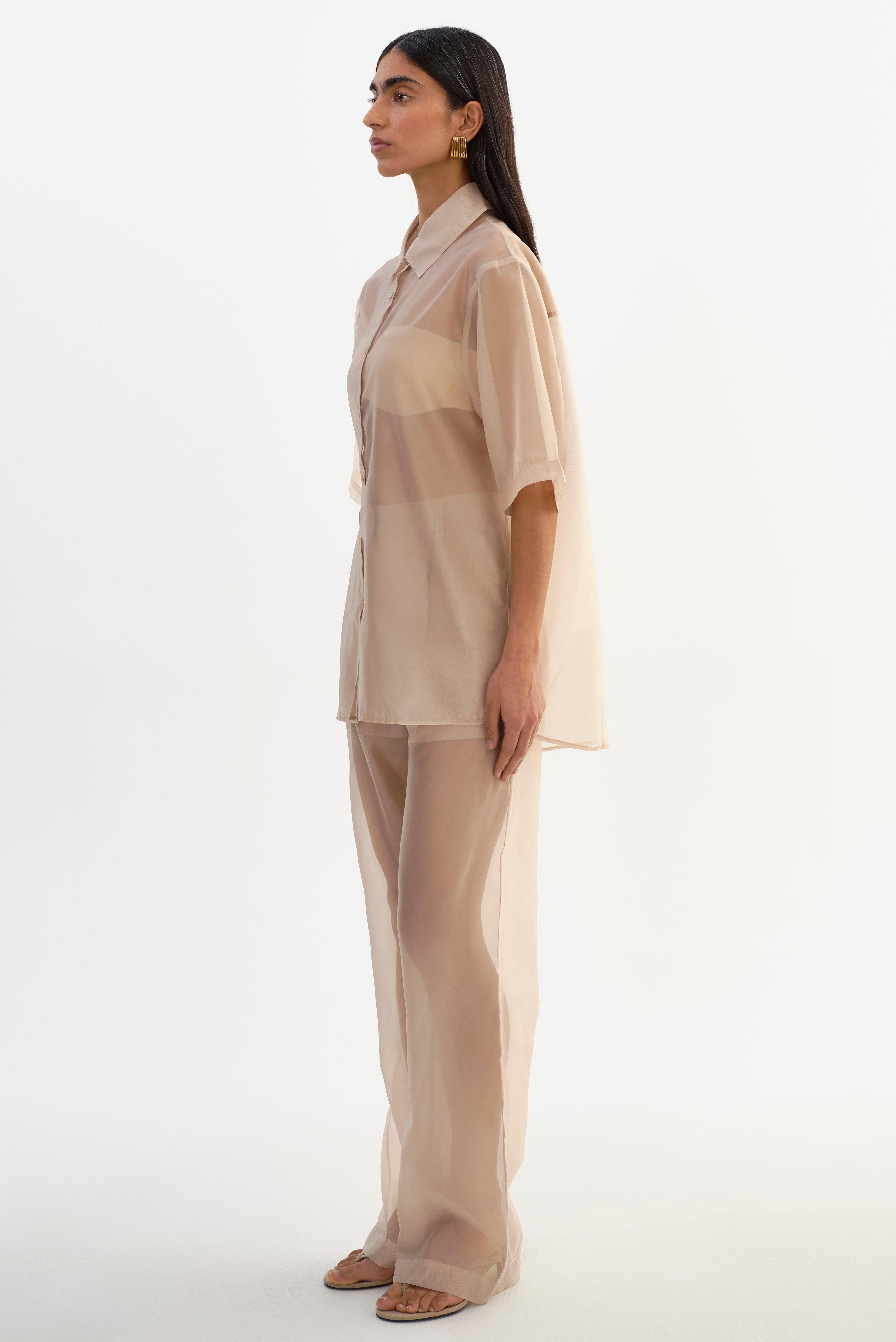 MANDA | Chemise semi-transparente