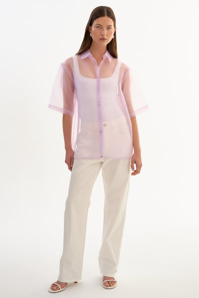 MANDA | Sheer Organza Shirt