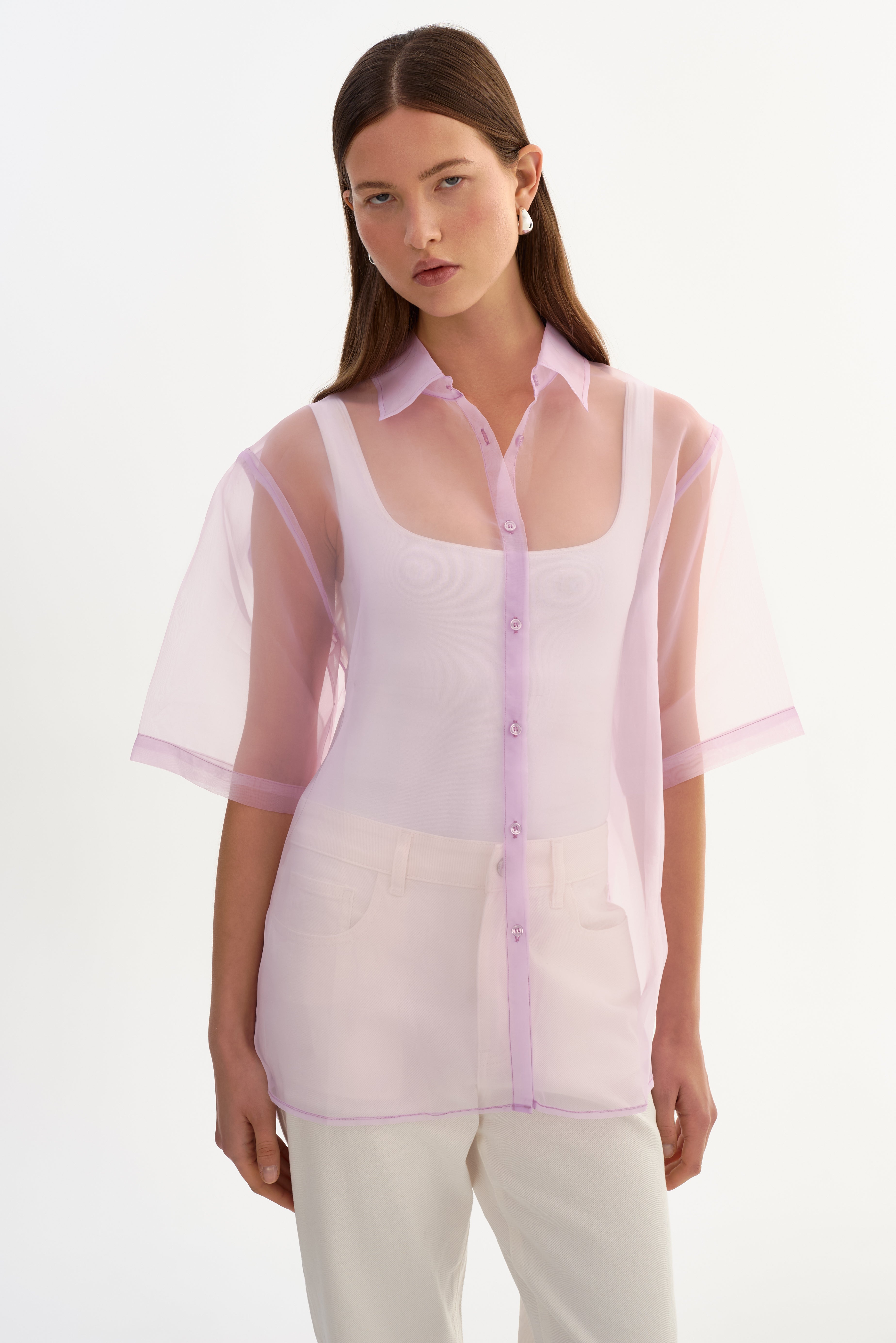 MANDA | Chemise semi-transparente