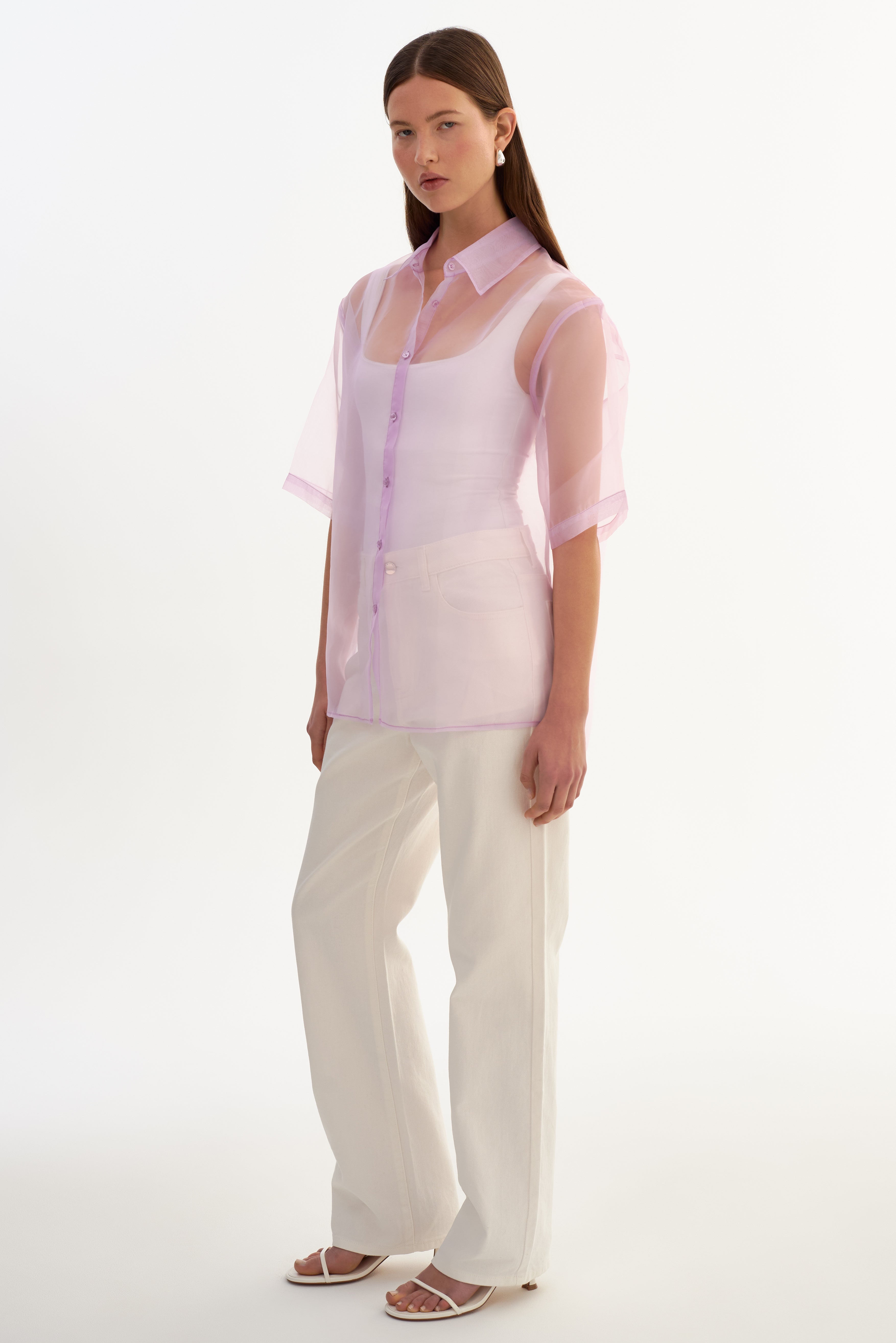 MANDA | Chemise semi-transparente