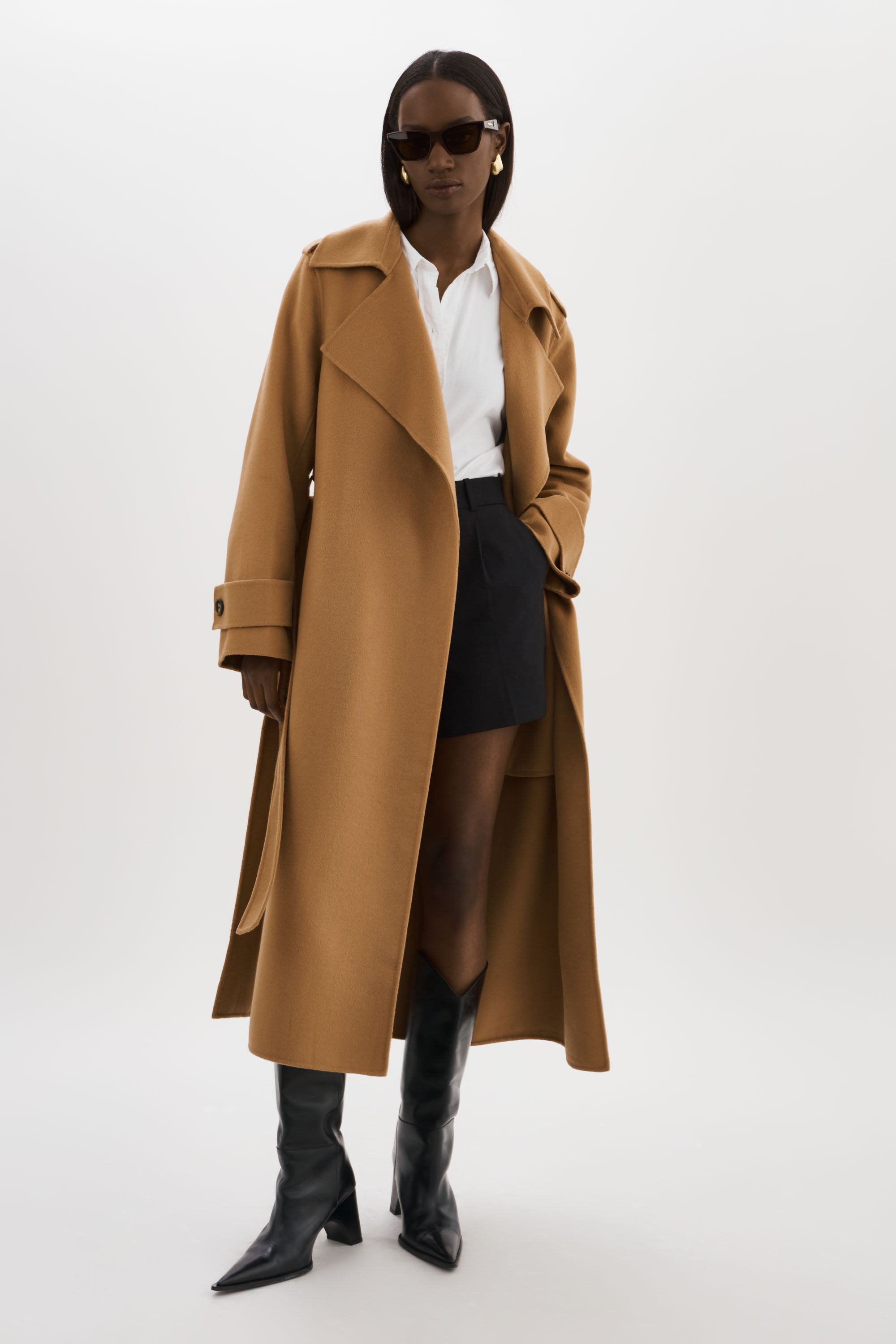 MARGARET | Wool Trench Coat – LAMARQUE