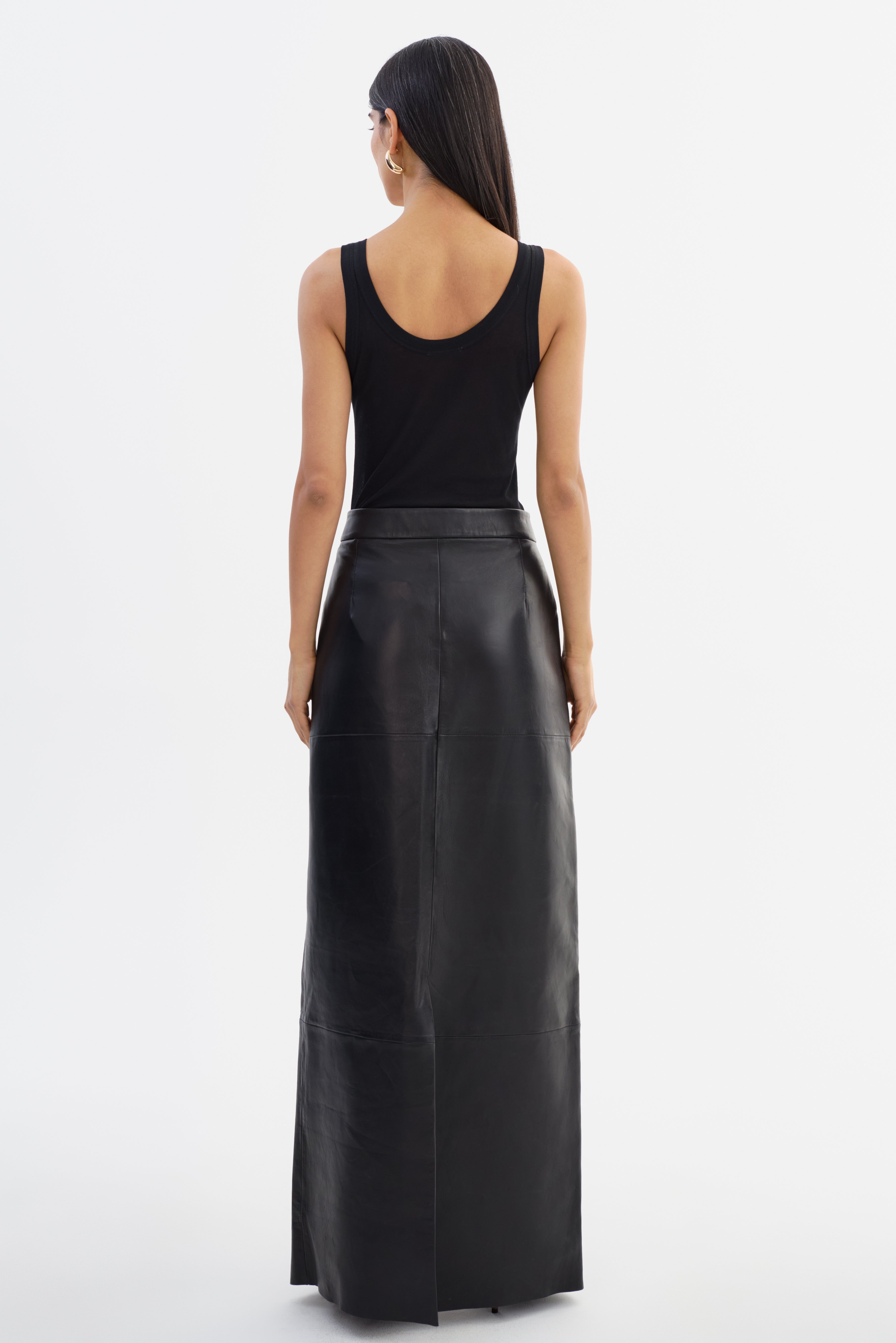 MARIETTE | Jupe maxi en cuir