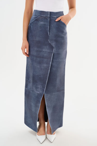 MARIETTE | Leather Maxi Skirt