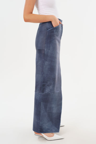 MARIETTE | Leather Maxi Skirt