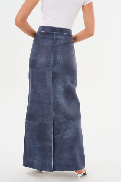 MARIETTE | Leather Maxi Skirt