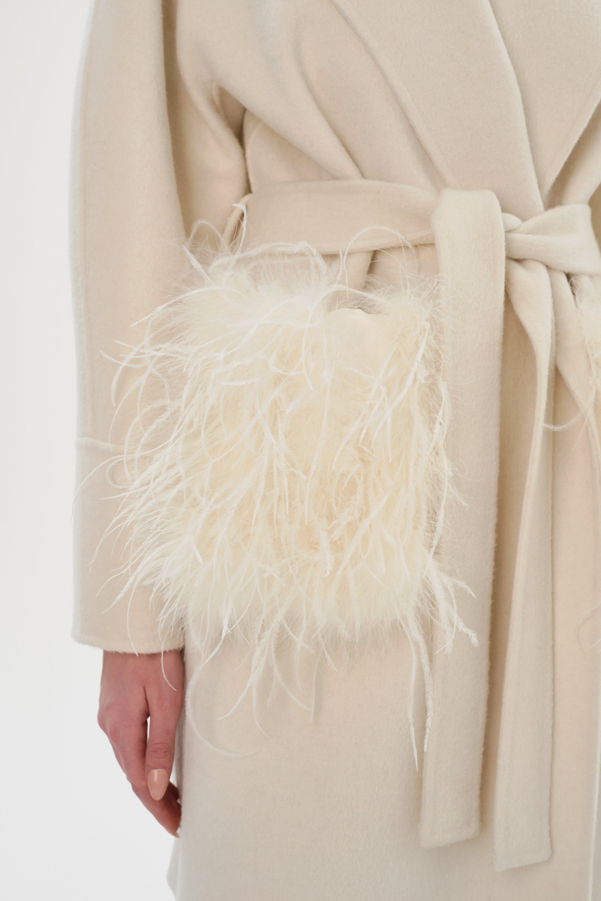 MARIE | Manteau en Laine à Col Châle